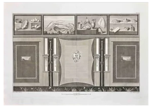Carlo Nolli, Ancient Roman Fresco, Etching, 18th Century
