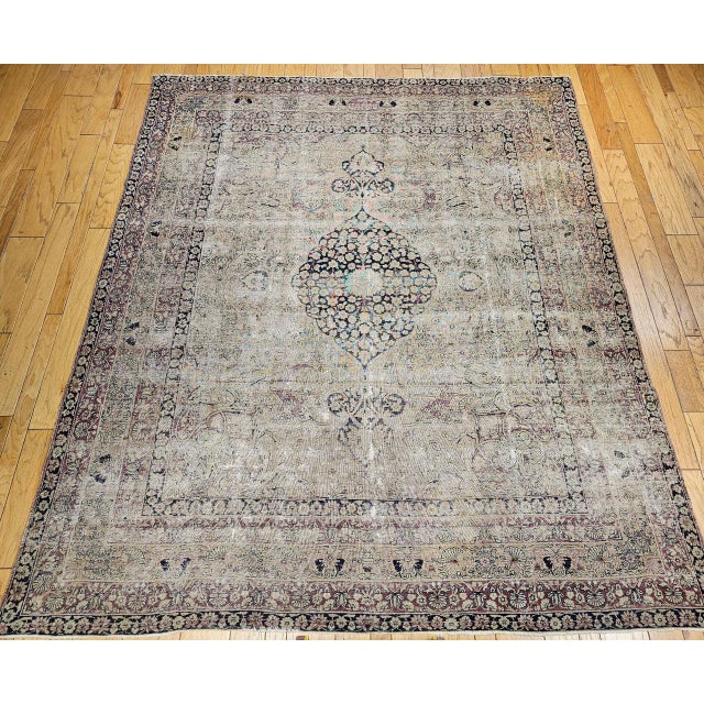 "Late 19th century Persian Kerman Lavar hand knotted room size Rug. What makes this rug so desirable is its very rare...