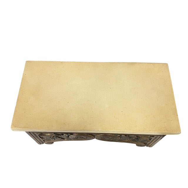 Vintage Large Carved Giltwood Florentine Style Decorative Box For Sale - Image 11 of 11