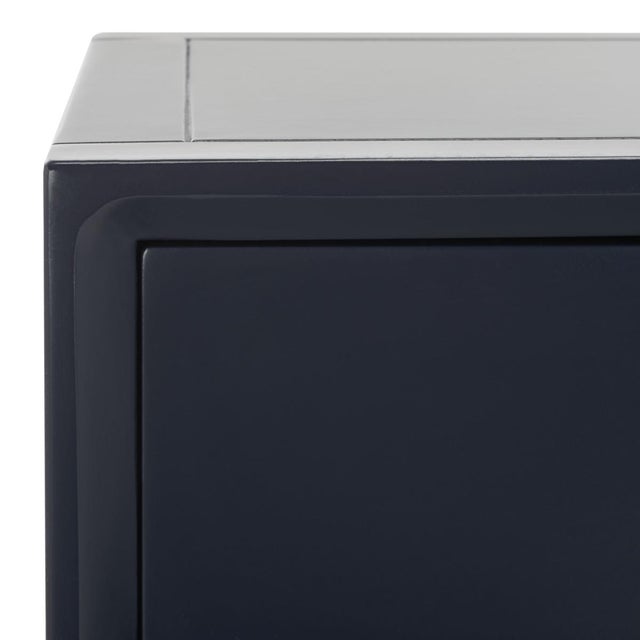 Spritely Home Siobhan Accent Table with Storage Drawer in Navy For Sale - Image 4 of 10