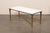 Mid 20th Century French White Marble & Brass Coffee Table For Sale - Image 11 of 12