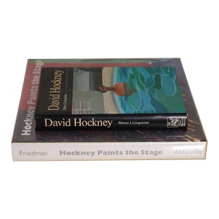 1980's David Hockney Decorative Coffee Table Art Print Books - Set of 2 For Sale