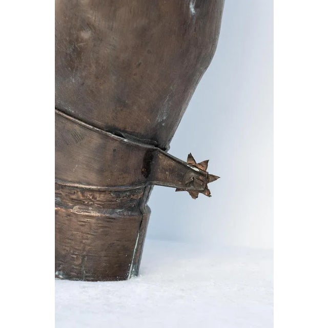 Copper Umbrella Stand Boot, Early 1900s For Sale - Image 9 of 10