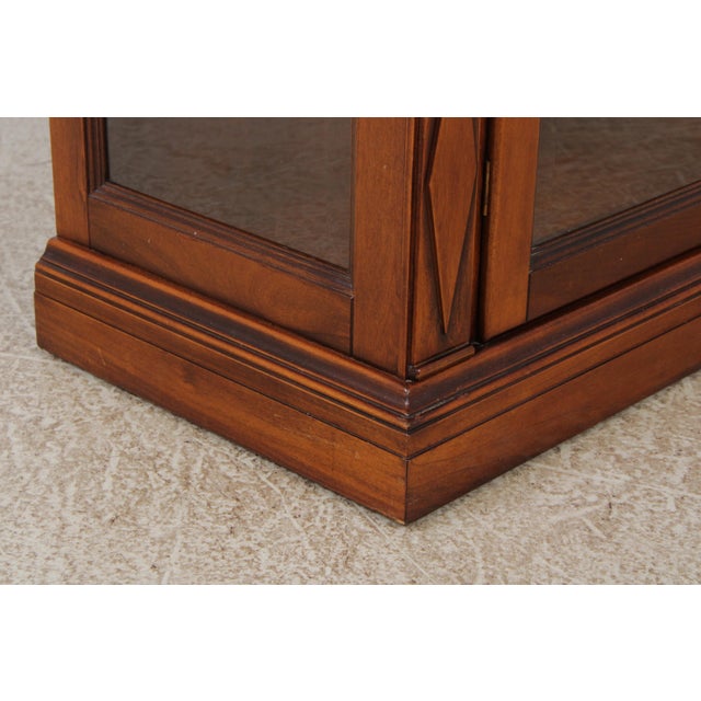 Italian Neoclassical Beveled Glass China Cabinet For Sale - Image 11 of 14