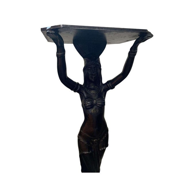 Vintage Cast Iron Tables of Female Figures, 1920s For Sale - Image 3 of 14