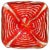 Barovier & Toso Murano Barovier Toso Red Spiderweb Gold Flecks Italian Art Glass Vintage Mid Century Bowl Ashtray For Sale - Image 4 of 4