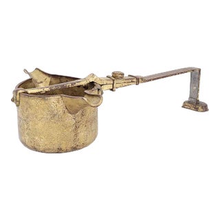 Edo Period Gilt Copper Tea Ceremony Water Pourer, Japan Circa 1800 For Sale