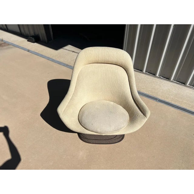 Mid-Century Modern Warren Platner Bronze Wire Easy Chair for Knoll International, C 1966, Signed For Sale - Image 3 of 18