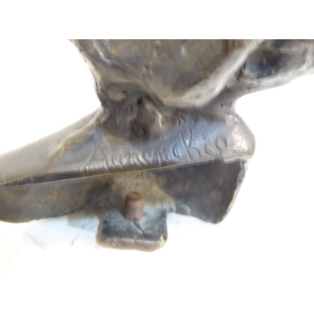 Metal Antique Bronze by Aurisicchio of La Fortuna For Sale - Image 7 of 7