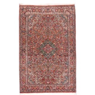 Antique Sarouk Persian Rug-4'3" X 6'9" For Sale