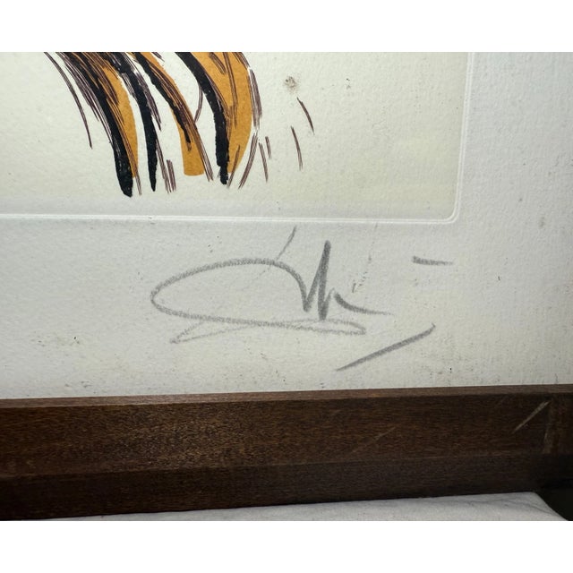 1984 Vintage Original Salvador Dali "Horses on Shore" LMT Ed Surrealism Print Art For Sale - Image 13 of 15