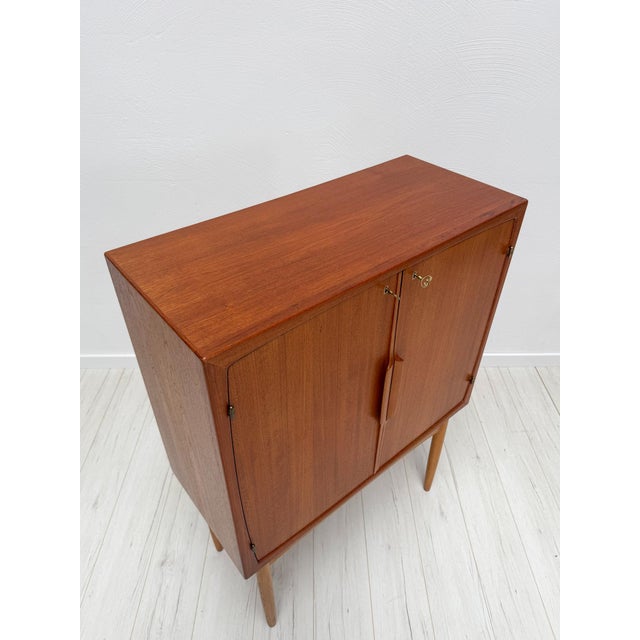 1950s Vintage Teak Bacchus Bar Cabinet by Torbjørn Afdal for Mellemstrands Trevareindustri AS, Norway, 1960s For Sale - Image 5 of 12