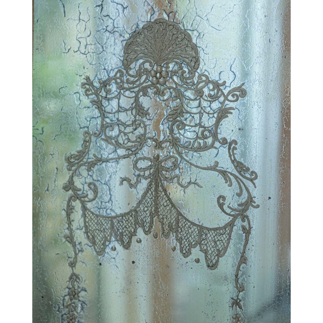 Pair of 19th Century Italian Engraved Mirrors with Original Paint For Sale - Image 9 of 12