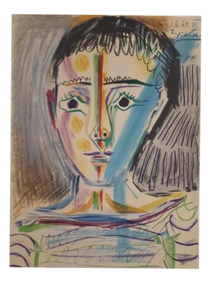 After Pablo PICASSO, Man in a Sailors Shirt, Lithograph
