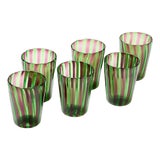 Image of Cocktail Set in Murano Glass by Mariana Iskra, Set of 6 For Sale