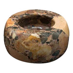 1920s Antique English Granite Decorative Potpourri Dish