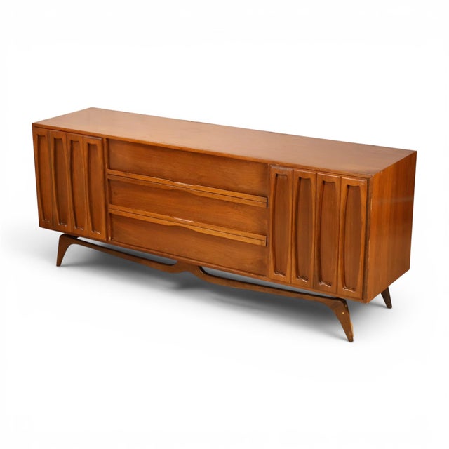 1960s Tobago Vintage Mid Century Modern Lowboy Dresser C. 1960s, Attributed For Sale - Image 5 of 14