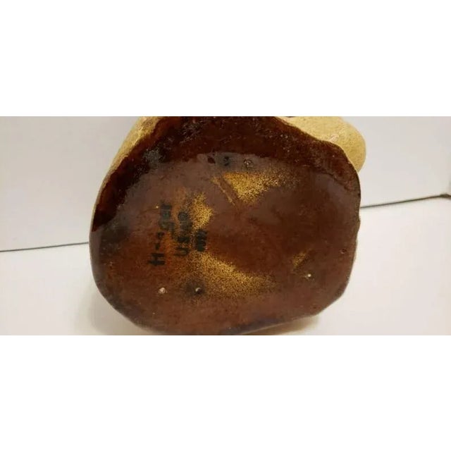 Brown Mid-Century Modern Haeger Sandstone Lion Head Planter For Sale - Image 8 of 11