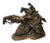 Late 20th Century "Deep Catch" Western Bronze Sculpture by Herb Mignery For Sale