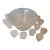Vintage Anchor Hocking Wexford Pattern Glass Punch Bowl Set With 12 Matching Cups For Sale