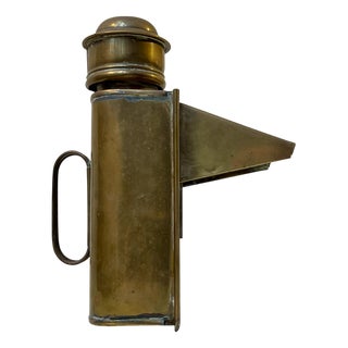 Nautical Ship Lamp in Brass from Sherwoods LTD England, 1920s For Sale