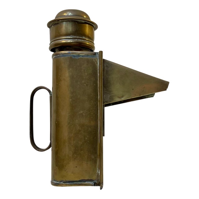 Nautical Ship Lamp in Brass from Sherwoods LTD England, 1920s For Sale