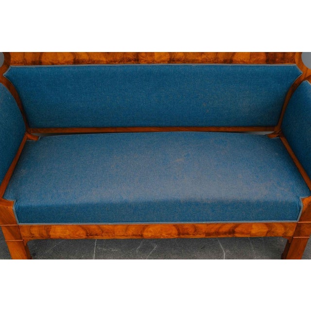 Antique Biedermeier Sofa in Walnut, 1800s For Sale - Image 10 of 17