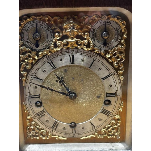 Large Victorian Oak Westminster Chime Clock from Winterthalder & Hoffmier For Sale - Image 11 of 18