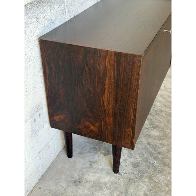 Vintage Danish Rosewood Cabinet by Ps System - Mid Century Modern Drop-Front Storage Bar 1960s For Sale - Image 9 of 10