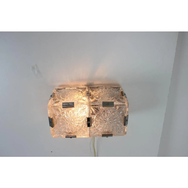 Mid-Century Modern Wall Lamp from Kamenický Šenov, 1970s For Sale - Image 8 of 14