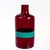 A fine Mid-Century Italian art glass bottle. A so-called 'a fasce orizzontali' bottle with a broad turquoise band in a...