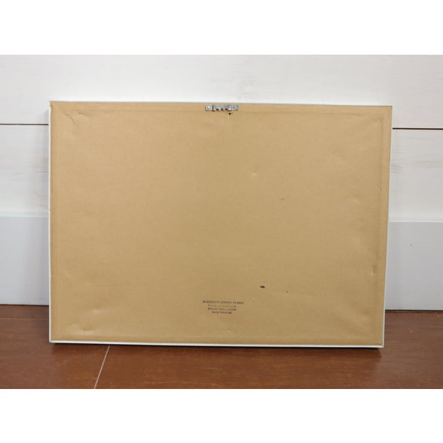 1970s Vintage Love Stamp by Robert Indiana Needlepoint Framed Wall Hanging Pop Art Retro 60's 70's For Sale - Image 5 of 7