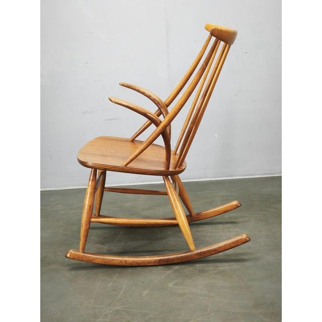 Danish Modern Rocking Chair by Niels Eilersen for Illum Wikkelsø, 1960s For Sale - Image 9 of 13