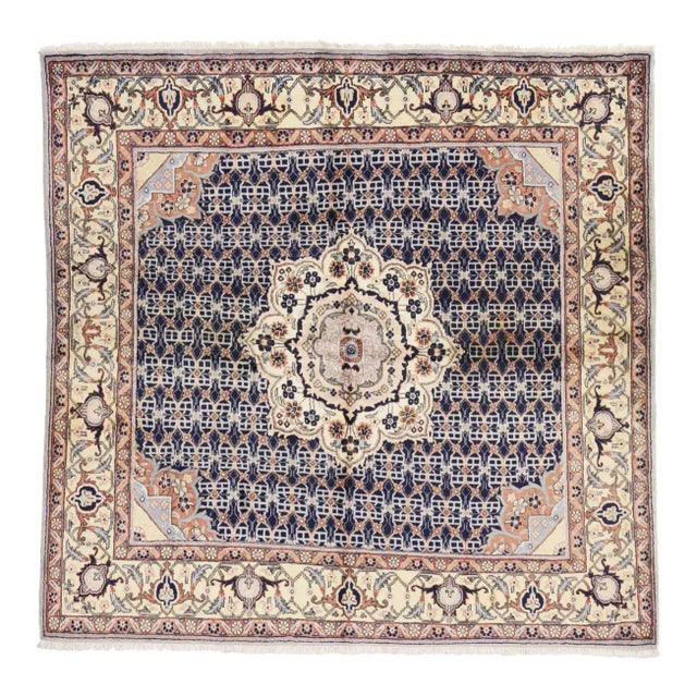 Vintage Persian Bijar Rug - 06'04 x 06'06 For Sale