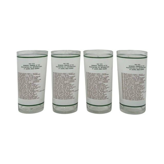 Vintage Set 4 Washington, d.c. International Horse Show Glasses For Sale - Image 4 of 9