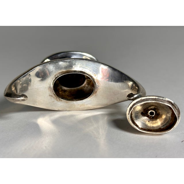 1910s Sterling Aladdin Lamp of Learning Cigar Table Lighter by Marks & Cohen For Sale - Image 12 of 18