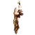 Rococo 1940s Rococo Hollywood Regency Style Parcel Gilded Single Candle Wall Sconce For Sale - Image 3 of 6