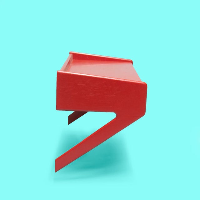 1960s Danish Modern Floating Painted Shelf by Ølholm Chairish