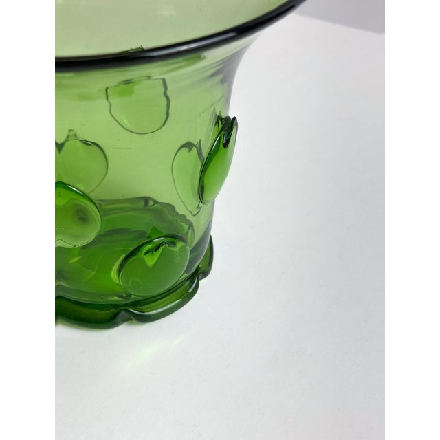 Art Deco Green Glass Vase by Wolfgang von Wersin, 1920s For Sale - Image 6 of 10