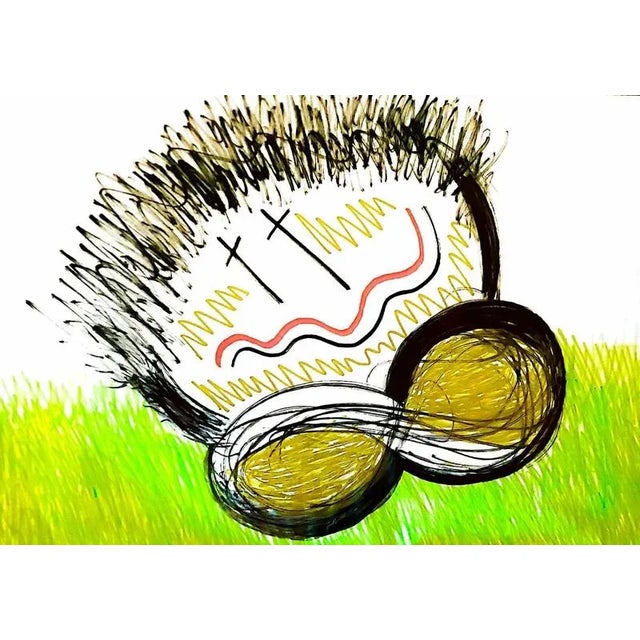 Lithograph by the Italian abstract artist Fred Bugs (1997) 30x40 cm Year: 2023. This piece is attributed to the mentioned...