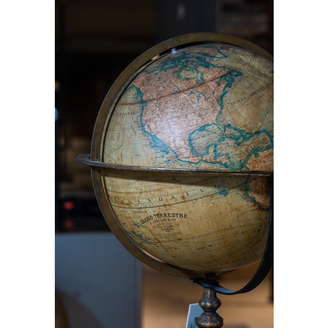 World Map Globe from J. Lebegue, 1890s For Sale - Image 4 of 9