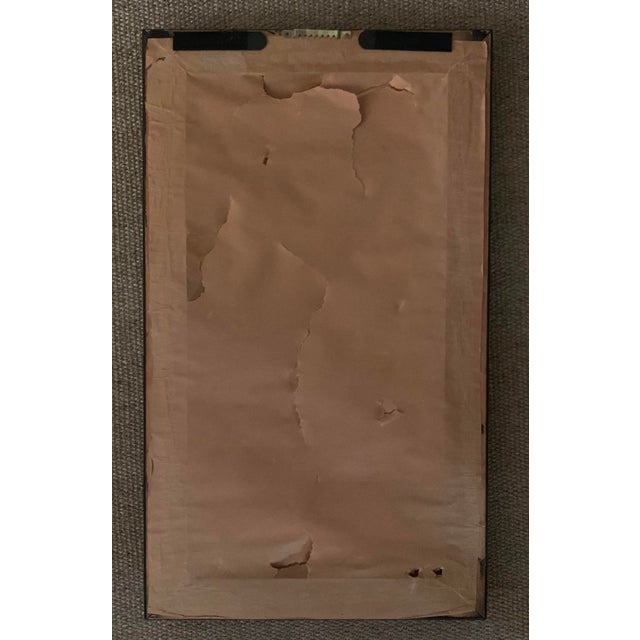 Wood Abstract Flowers in Vase Lithograph by Merle Izard Signed, Numbered and Framed For Sale - Image 7 of 7