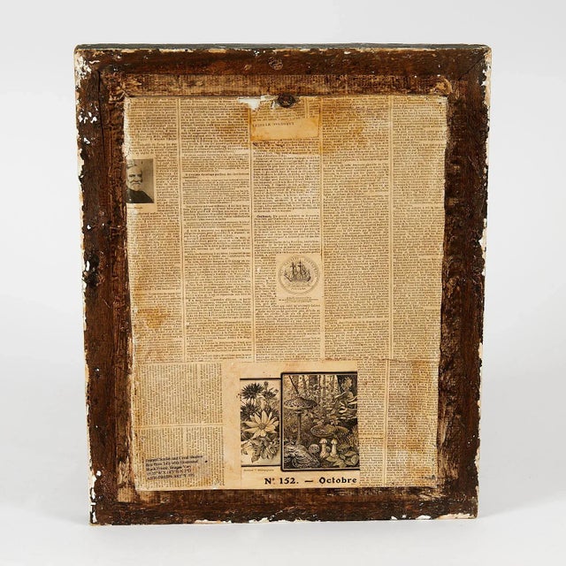 Black Antique Italian Mixed Media Grotto Style Collage With Seashells For Sale - Image 8 of 8