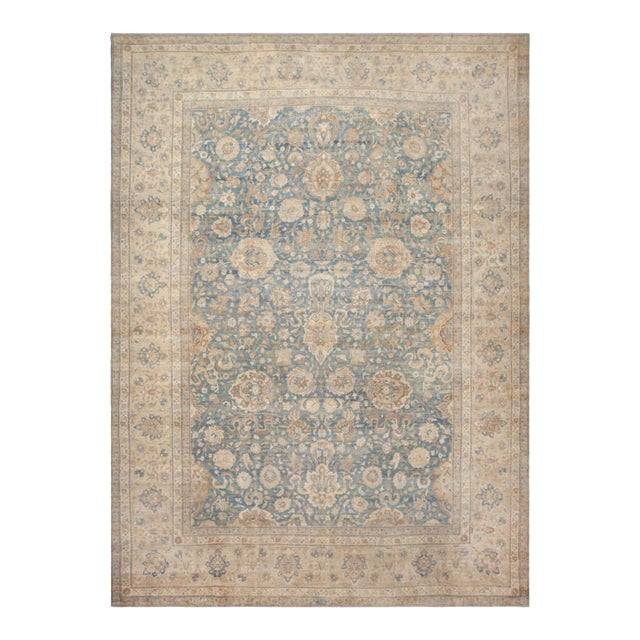 Zabihi Collection Oversize Antique Persian Tabriz Rug - 14'1" x 19'7" For Sale