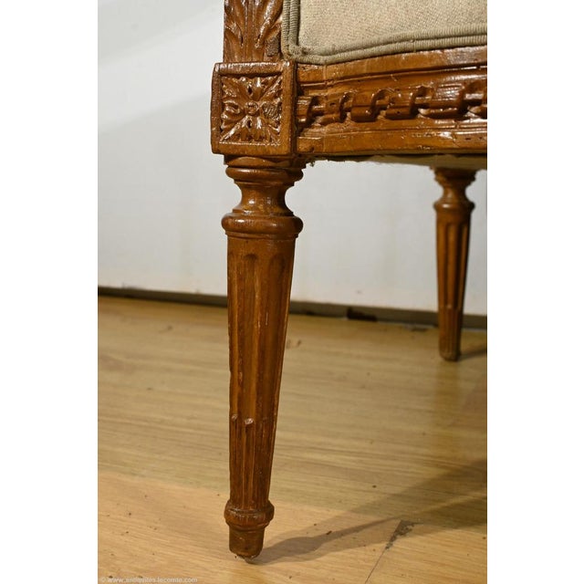 Early 19th Century Louis XVI Stained Beech Bench For Sale - Image 14 of 18