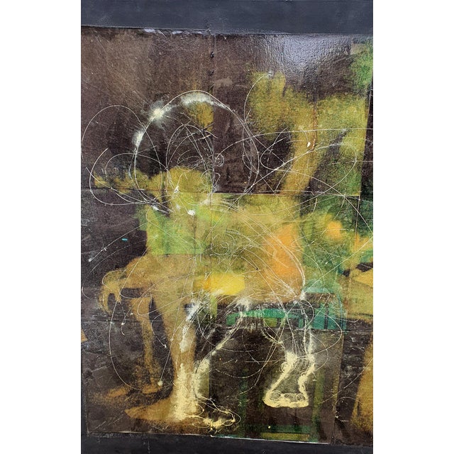 Black Studio Sul Movimento, Figurative Composition, 2006, Mixed Media & Photo Collage Painting For Sale - Image 8 of 10