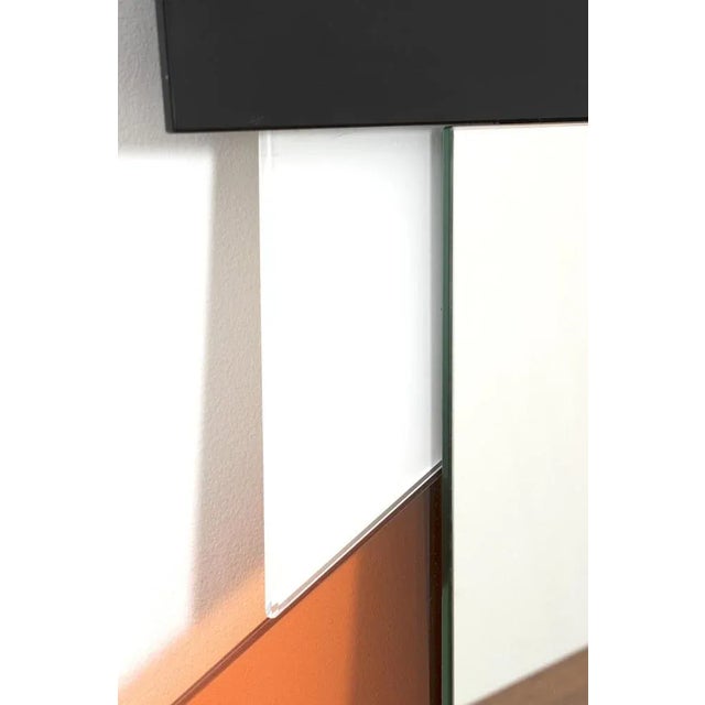 Beautiful mirror designed by Ettore Sottsass for Glas Italia. The mirror is part (nr. 4) of a collection of 6 mirrors...