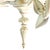 Italian Tole 6-Arm Palm Leaf Chandelier in Painted White Metal, C. 1970s For Sale In San Francisco - Image 6 of 16