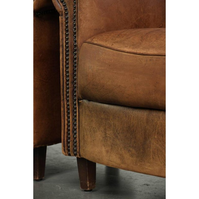 Vintage Sheepskin Club Armchairs, Set of 2 For Sale - Image 13 of 16