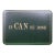 Asprey London "It Can Be Done" British Racing Green Leather/ Easel Back Desk Sign/ Plaque For Sale